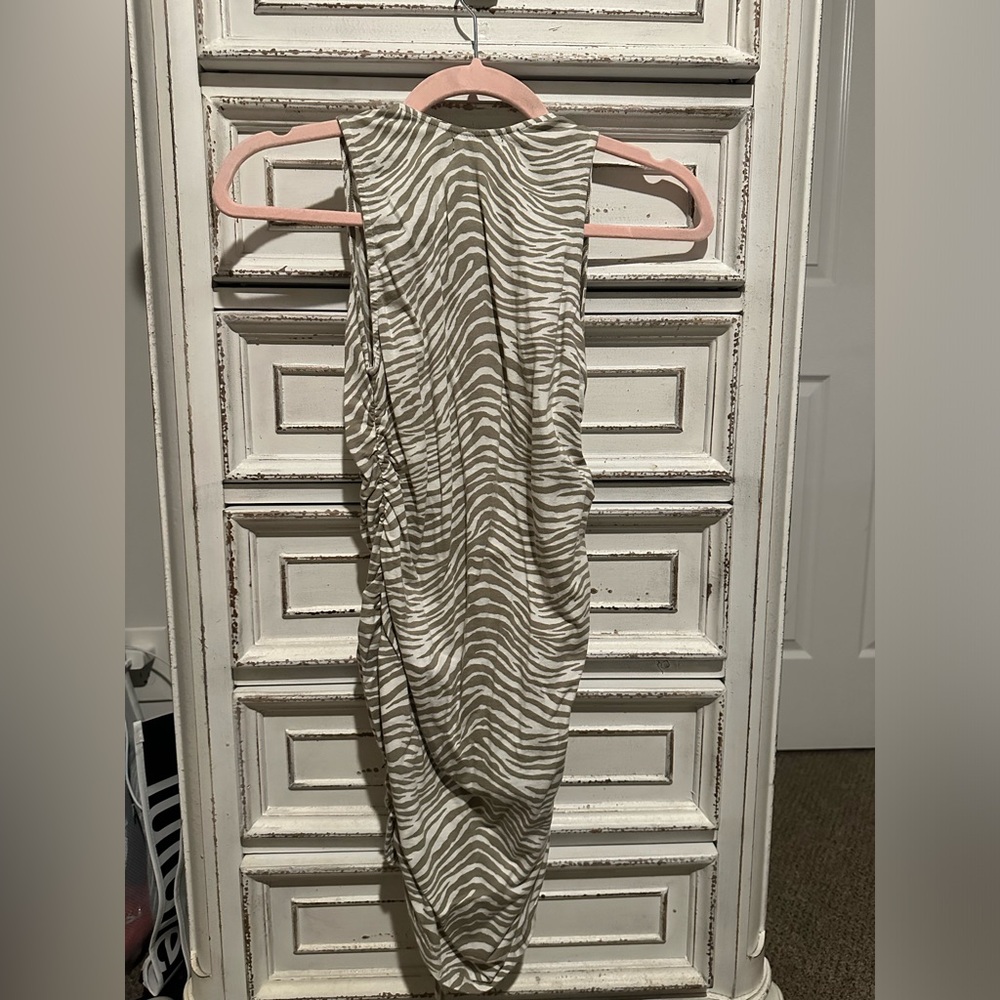 Motel Rocks Ruched Zebra Print Dress - Picture 5 of 5